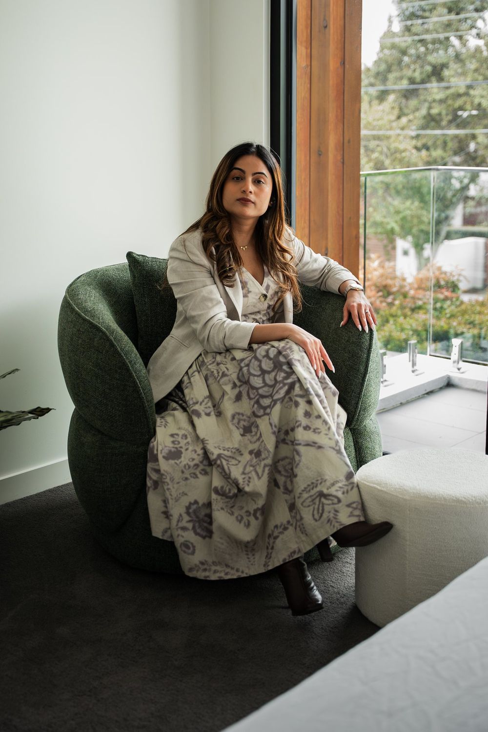 Srishti at work in a finished home