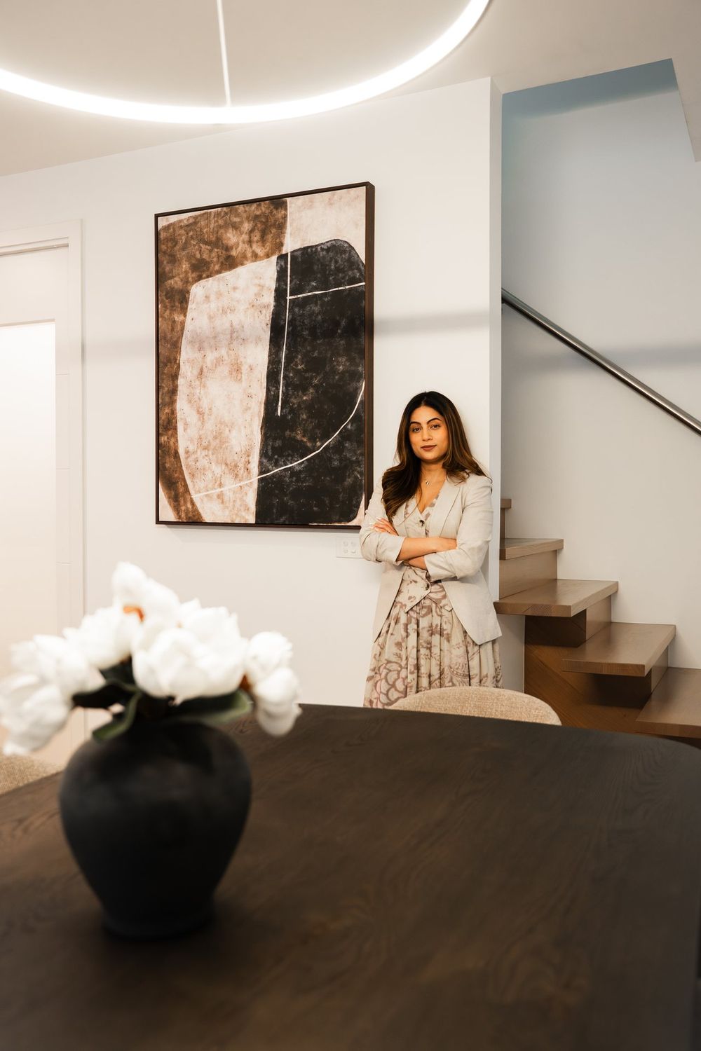 Srishti at work in a finished home